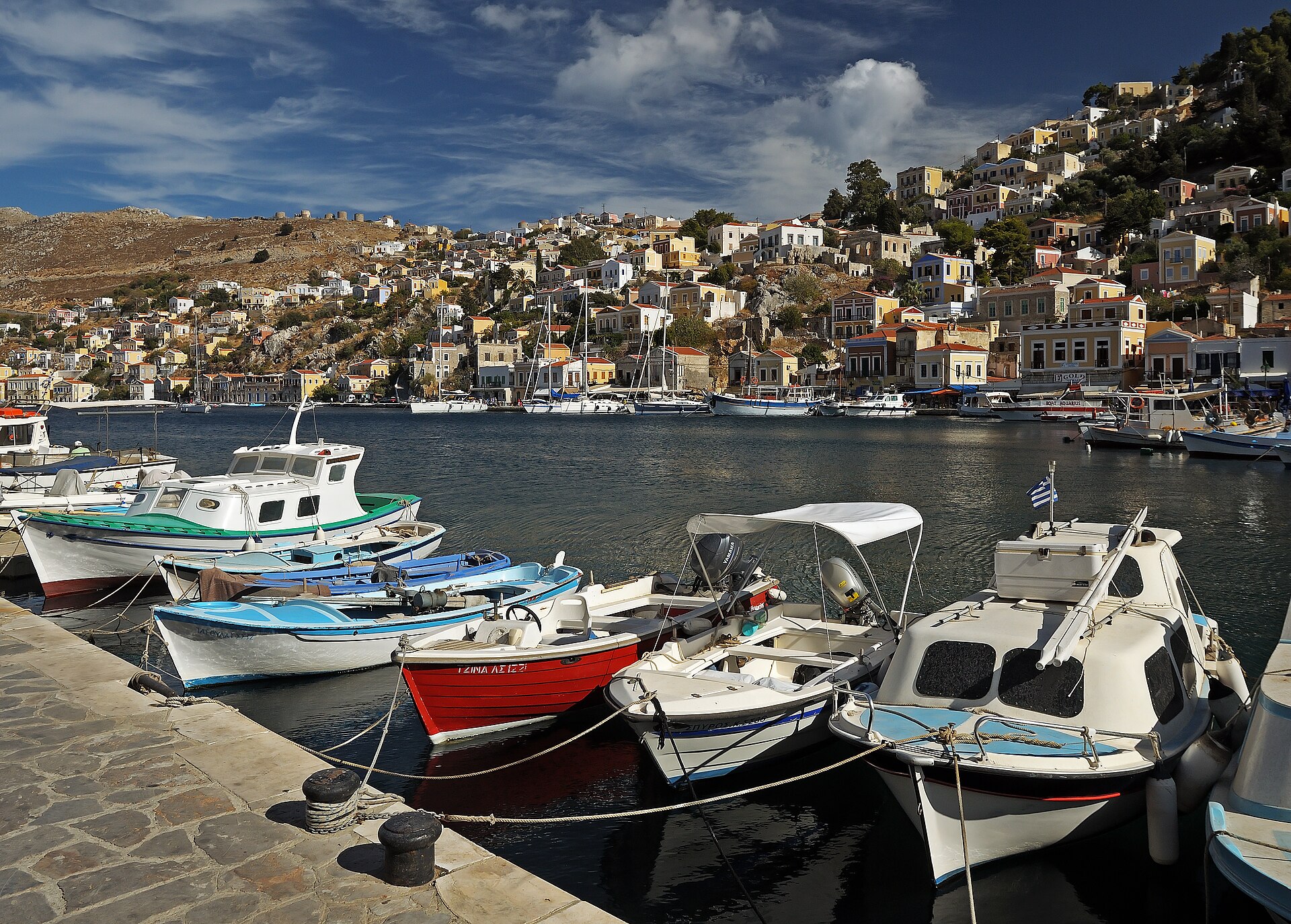Kalithea-Strand - Hafen von Rhodos