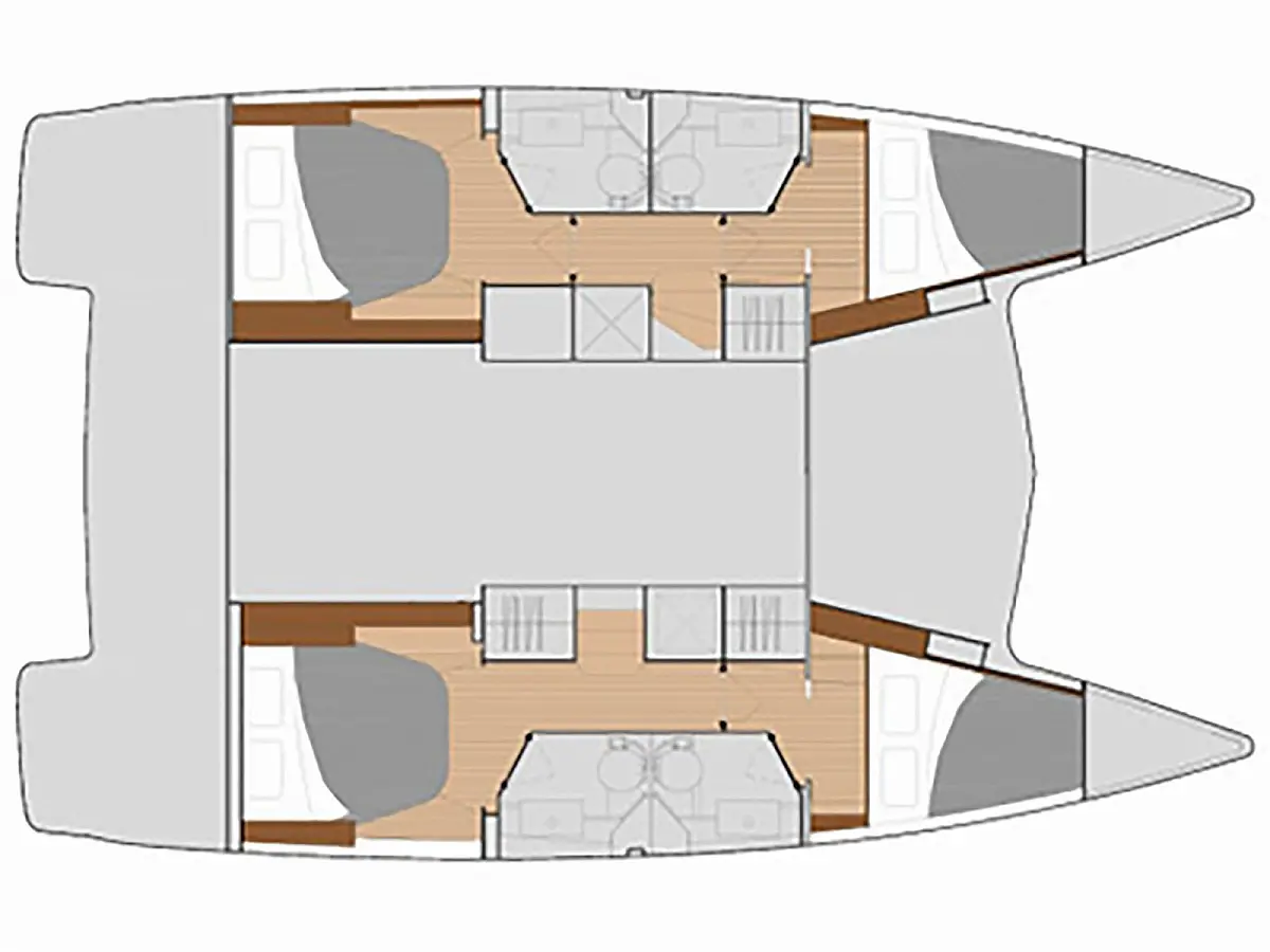 Lucia 69 - Deck Plan